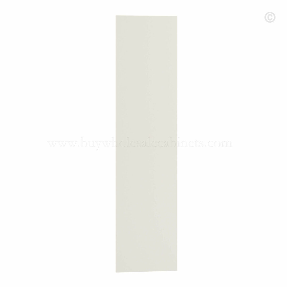 Charleston White Raised Panel Tall Skin Veneer Panel