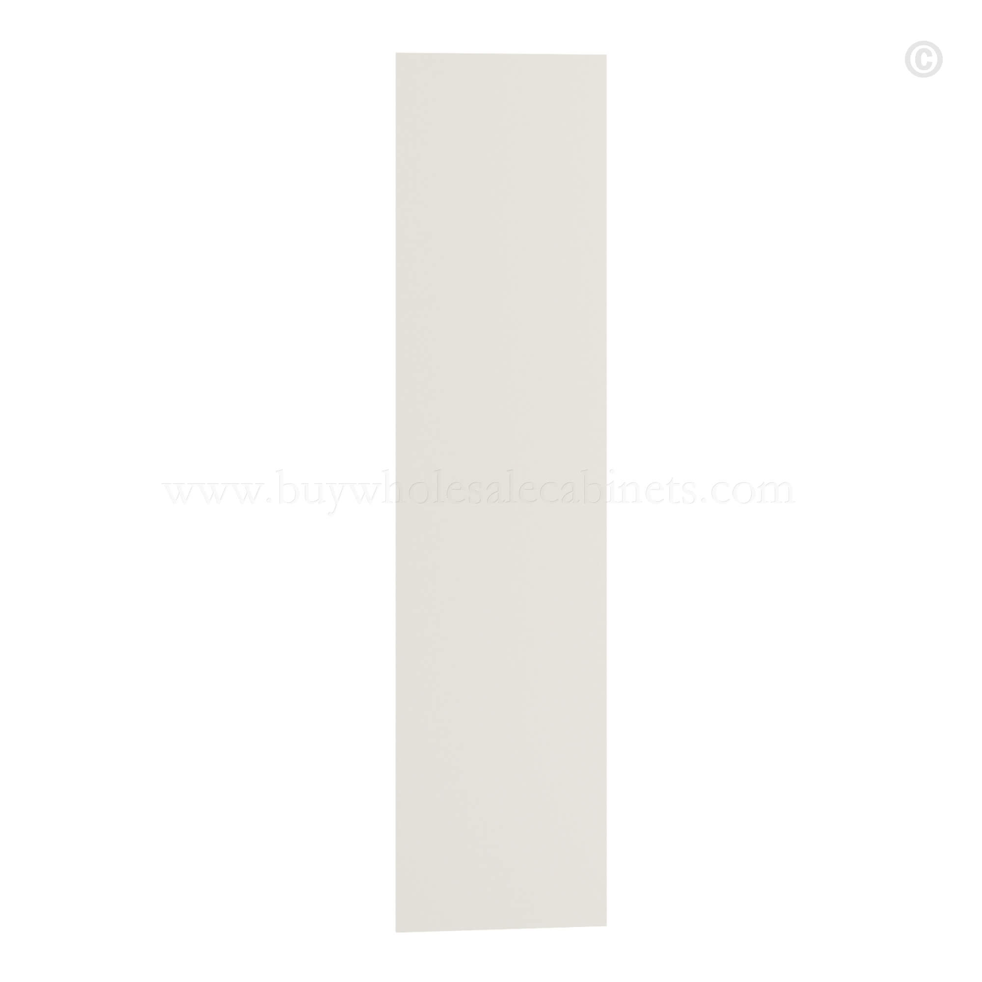 Charleston White Raised Panel Tall Skin Veneer Panel