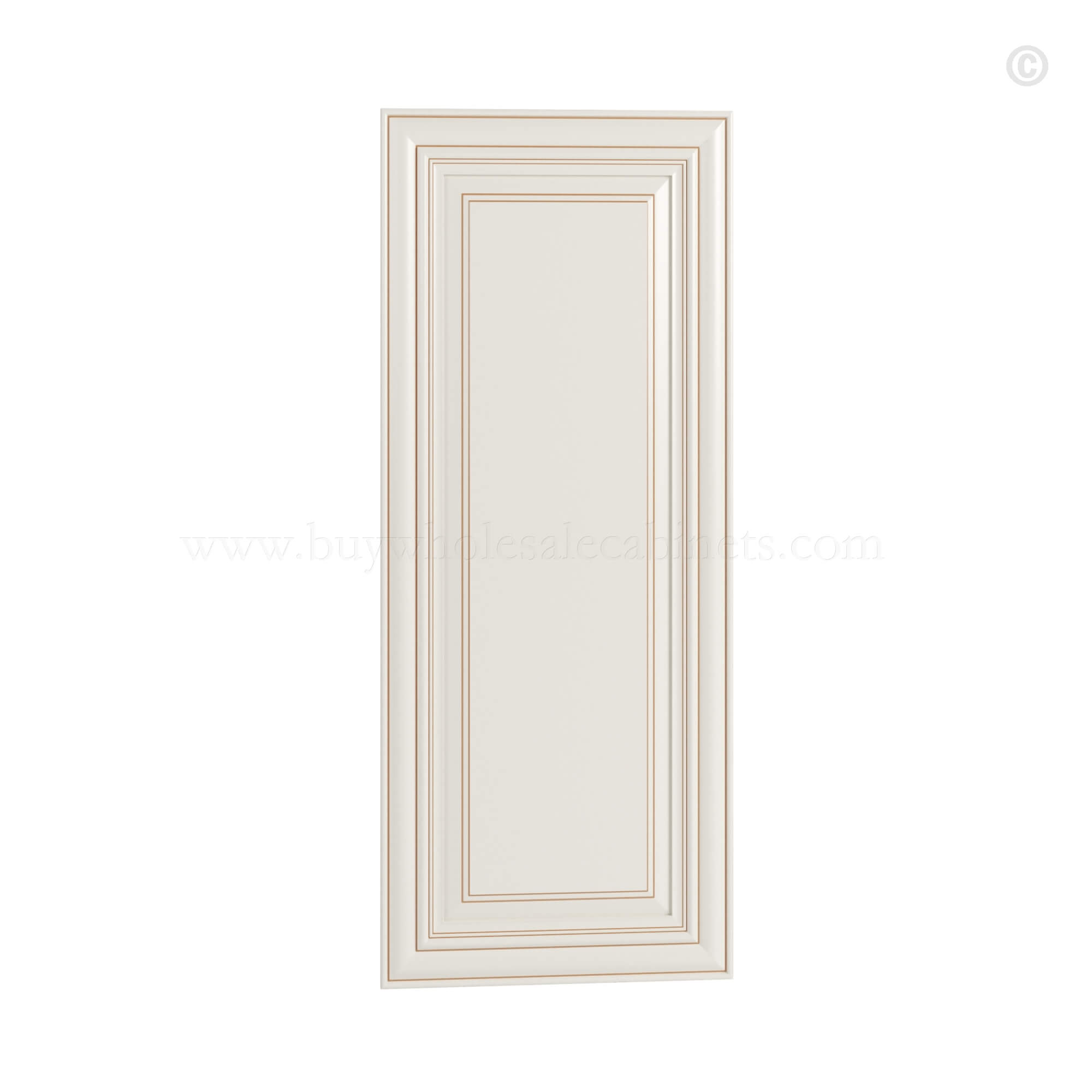 Charleston White Raised Panel Wall Decorative Door Panel