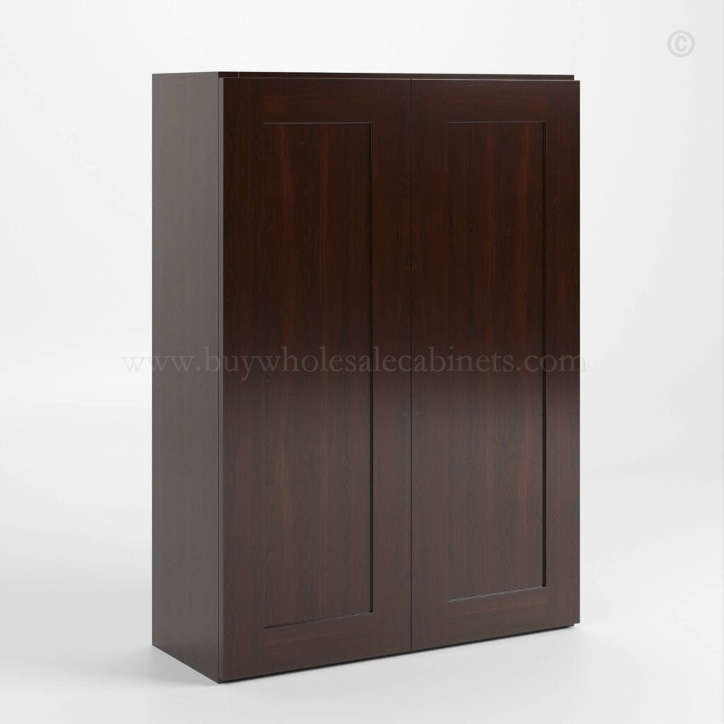 Shaker Espresso 42 H Double Door Wall Cabinet
