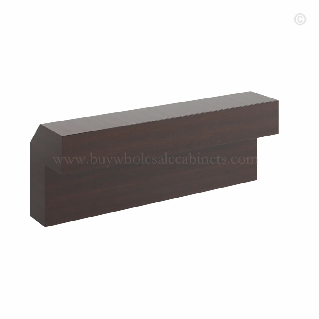 Shaker Espresso Angle Light Rail Moulding
