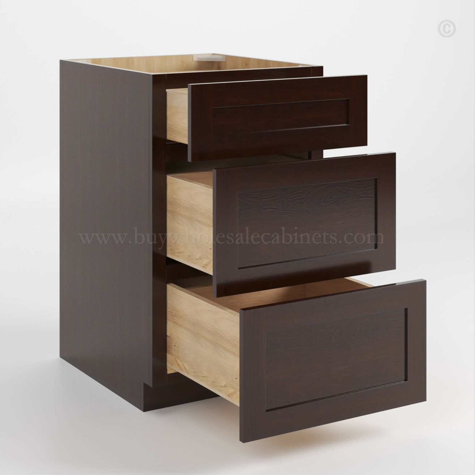 Shaker Espresso Drawer Base BWC