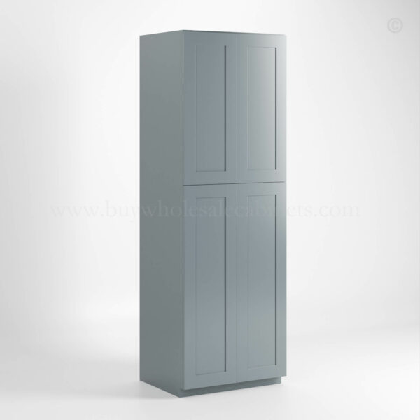 Gray Shaker 24 W Utility Pantry Cabinet