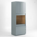 Gray Shaker 30 Oven Pantry Cabinet
