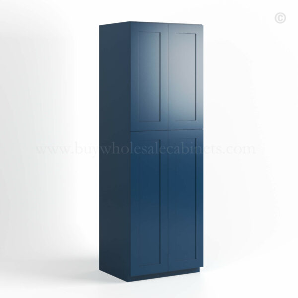 Navy Blue Shaker 24 W Utility Pantry Cabinet