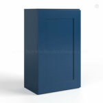 Navy Blue Shaker 30 H Single Door Wall Cabinet
