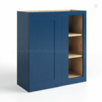 Navy Blue Shaker 30 H Wall Blind Cabinet