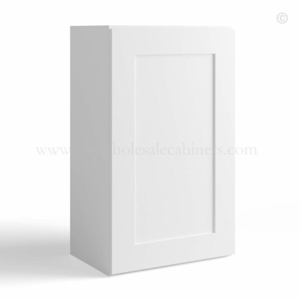 White Shaker 30 H Single Door Wall Cabinet