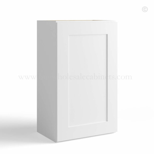White Shaker 36 H Single Door Wall Cabinet