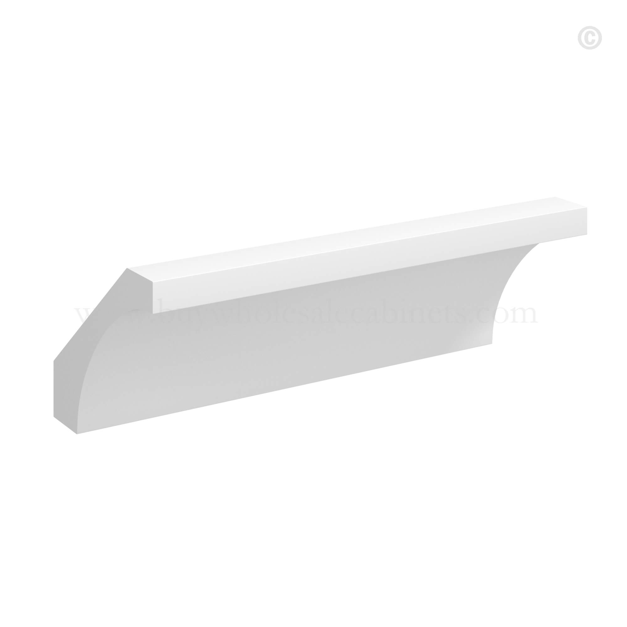 White Shaker Cove Crown Moulding