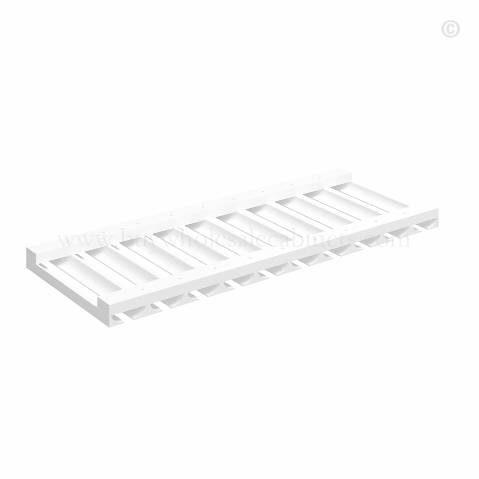 White Shaker Base Tray BWC