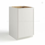 slim shaker cabinets, Dove White Slim Shaker Base Cabinet Single Door Full Height