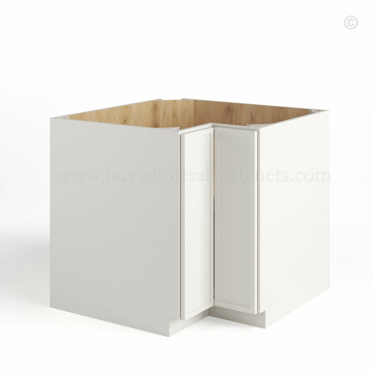 slim shaker cabinets, Dove White Slim Shaker Easy Reach Base Cabinet