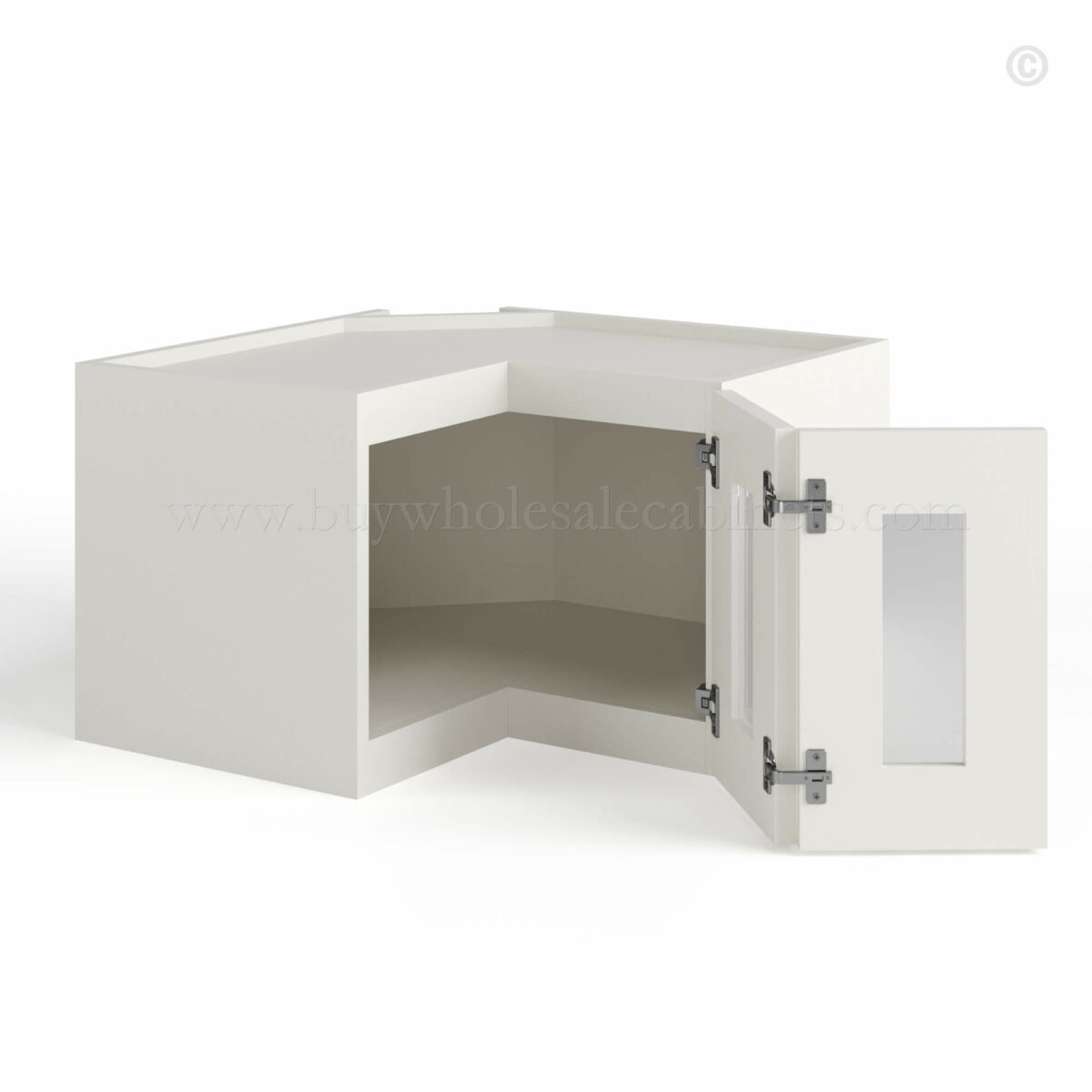 slim shaker cabinets, Dove White Slim Shaker Easy Reach Wall Glass Door Cabinet