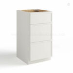 slim shaker cabinets, Dove White Slim Shaker Vanity Drawer Base Cabinet