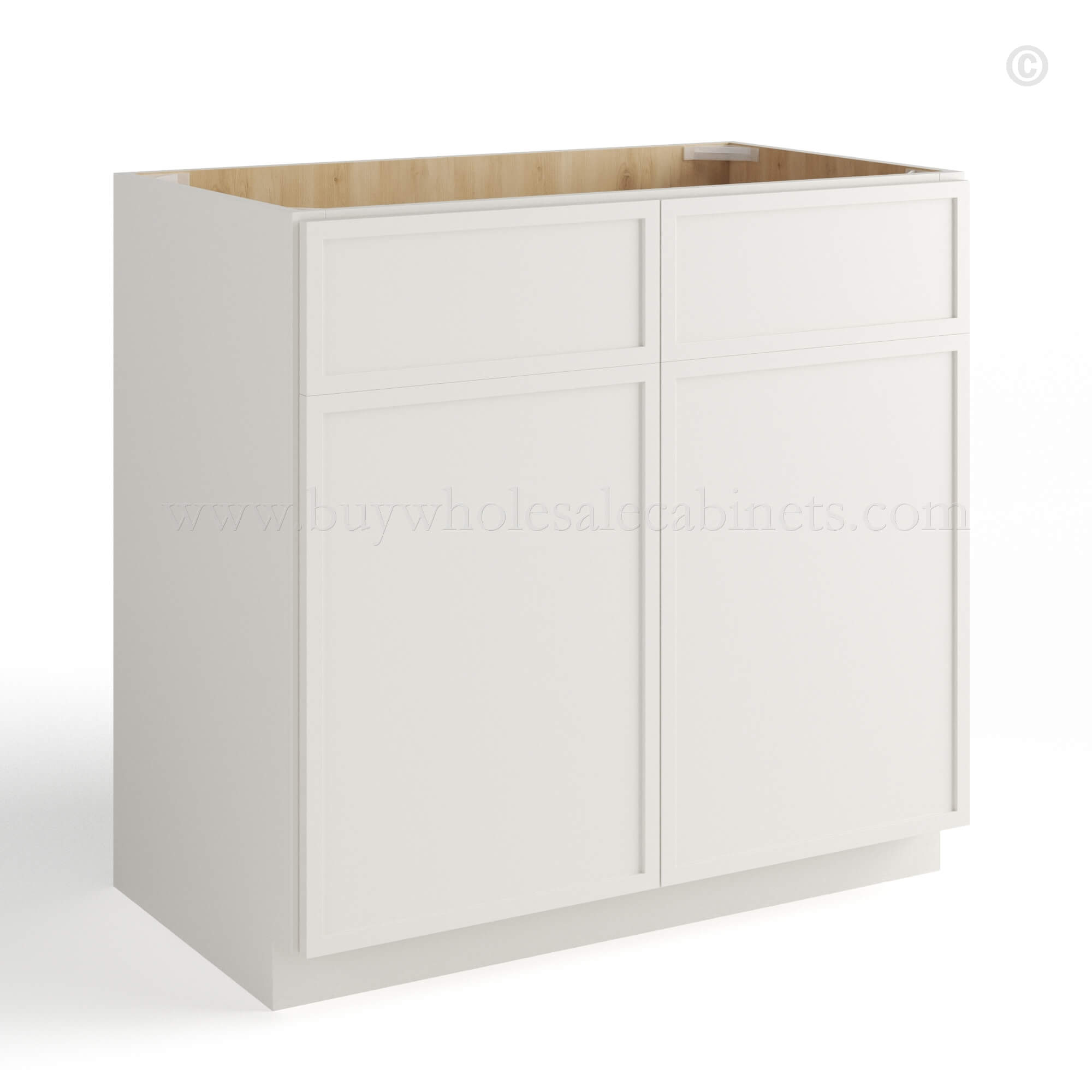 slim shaker cabinets, Dove White Slim Shaker Vanity Sink Cabinet
