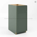 green cabinets