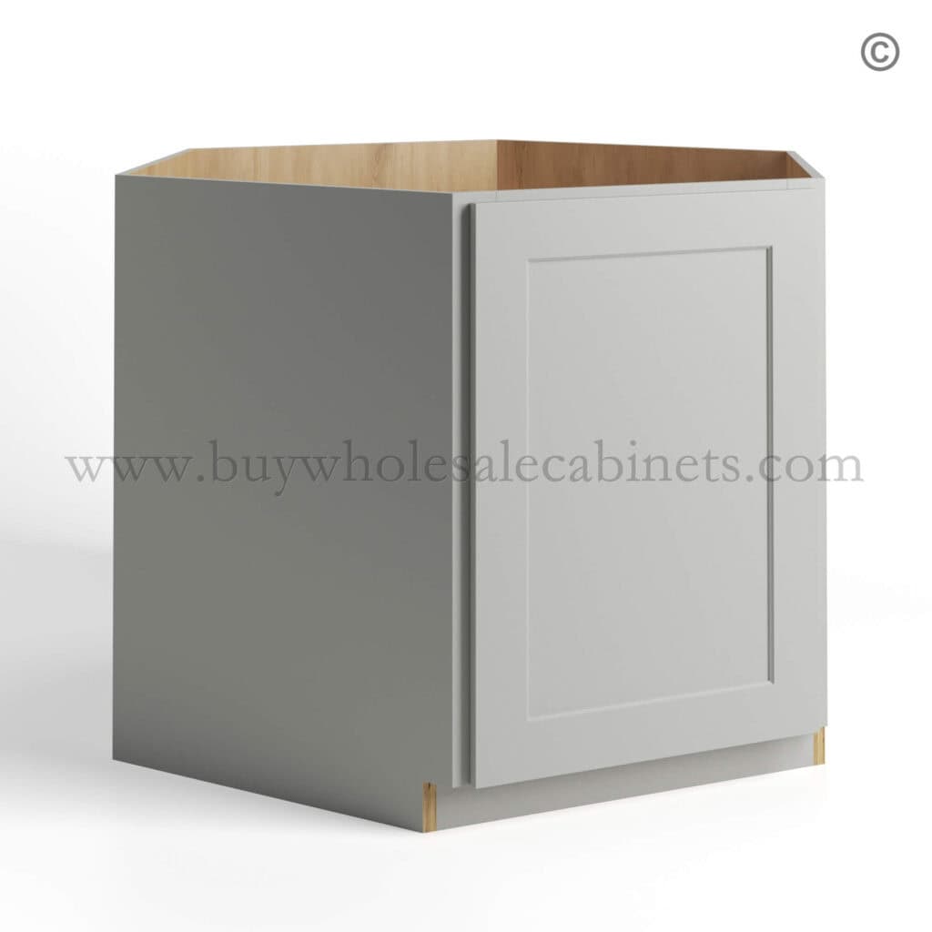 Dorian Gray Shaker Corner Sink Base Cabinet