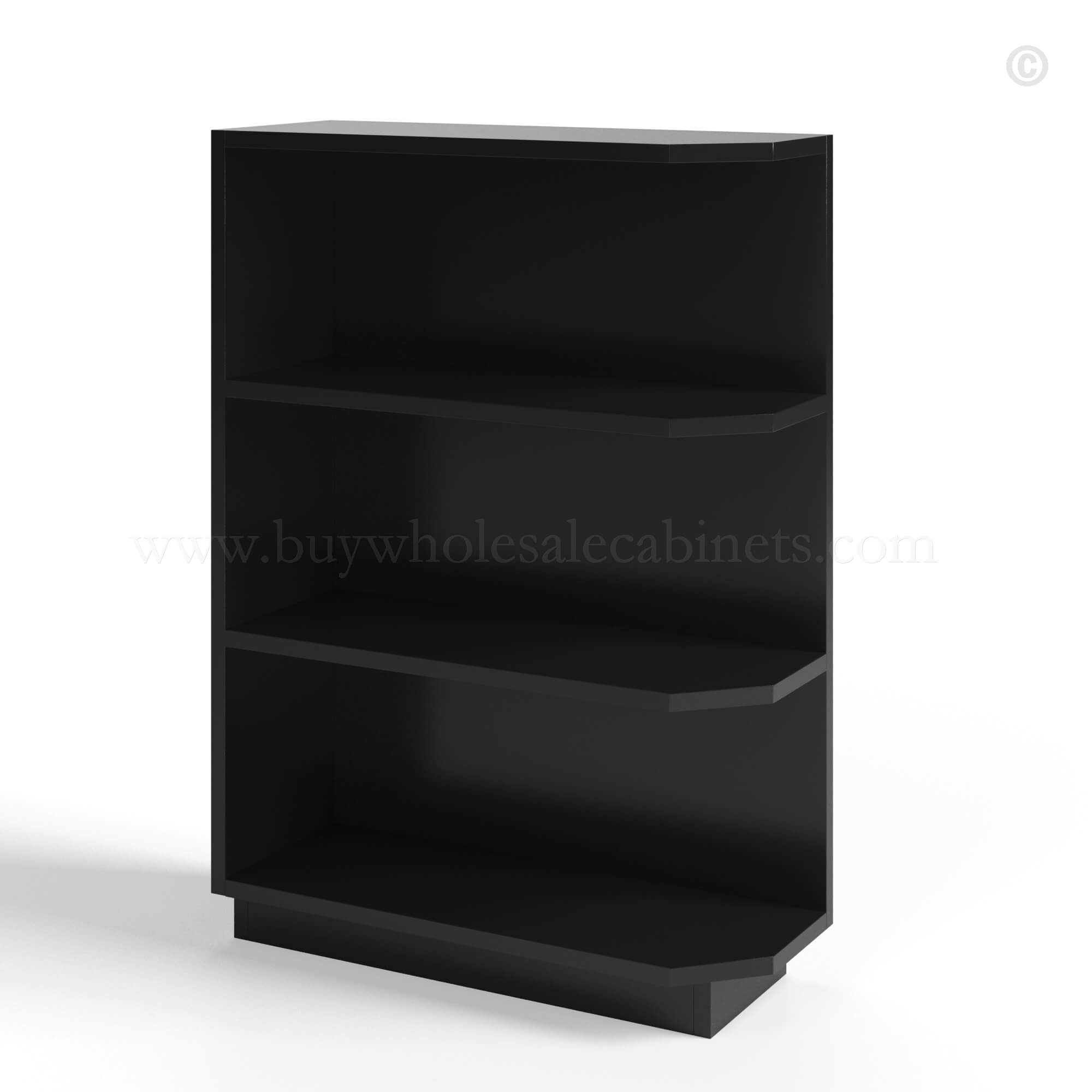 Black Shaker Base End Shelf Cabinet, rta cabinets, wholesale cabinets