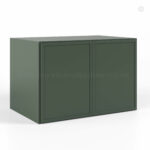 Slim Shaker Green Double Door Wall Cabinets 24H, rta cabinets, wholesale cabinets