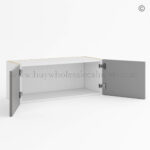 Frameless Gloss Gray Double Door Wall Microwave, wholesale cabinets, wall cabinets