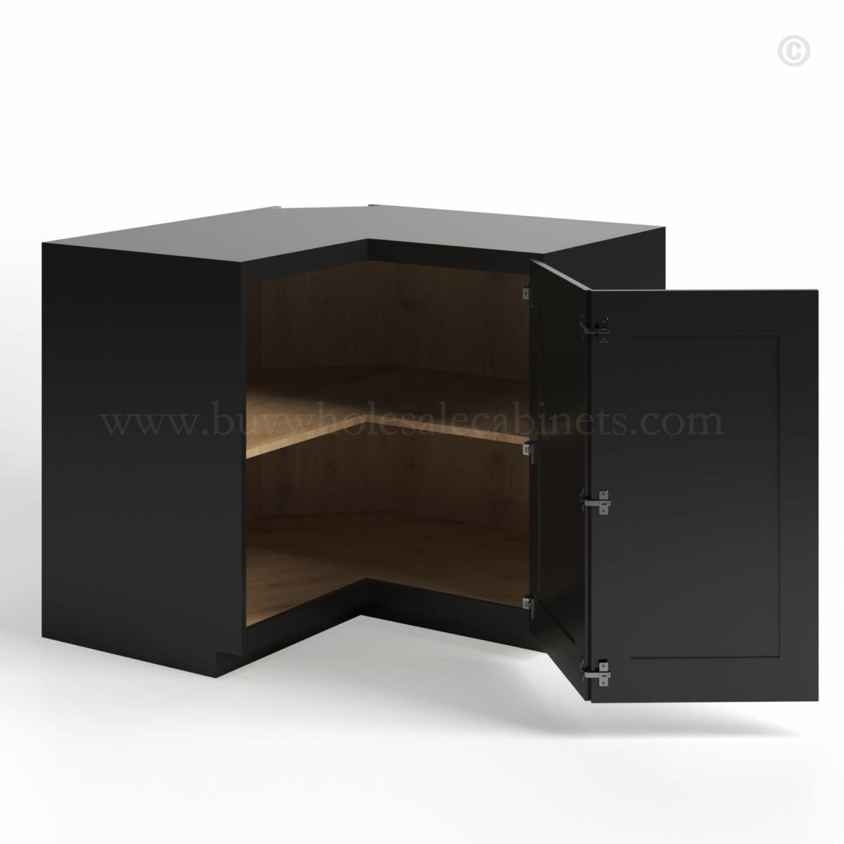 Black Shaker Wall Easy Reach Cabinet, rta cabinets, wholesale cabinets