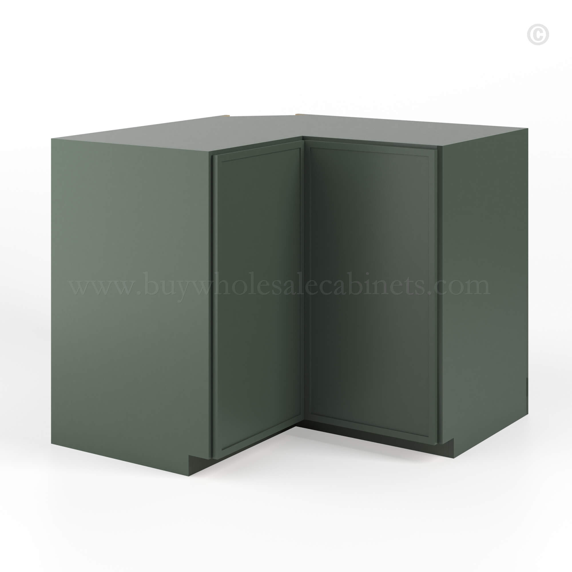 Slim Shaker Green Wall Easy Reach Cabinet, rta cabinets, wholesale cabinets