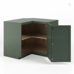 Slim Shaker Green Wall Easy Reach Cabinet, rta cabinets, wholesale cabinets