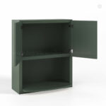 Slim Shaker Green Wall Microwave Cabinet, rta cabinets, wholesale cabinets