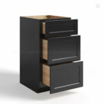 Black Shaker Vanity Drawer Base Cabinet, rta cabinets, wholesale cabinets