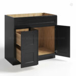 Black Shaker Vanity Sink Base Combo 36″W, rta cabinets, wholesale cabinets
