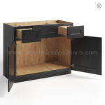Charcoal Black Shaker Vanity Sink Base Combo 42"W - Image 2
