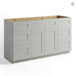 Dorian Gray Shaker Vanity Sink Base Combo 60"W