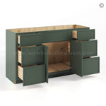 Slim Shaker Green Vanity Sink Base Combo 60"W - Image 2