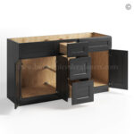 Charcoal Black Shaker Vanity Sink Base Combo - Image 2