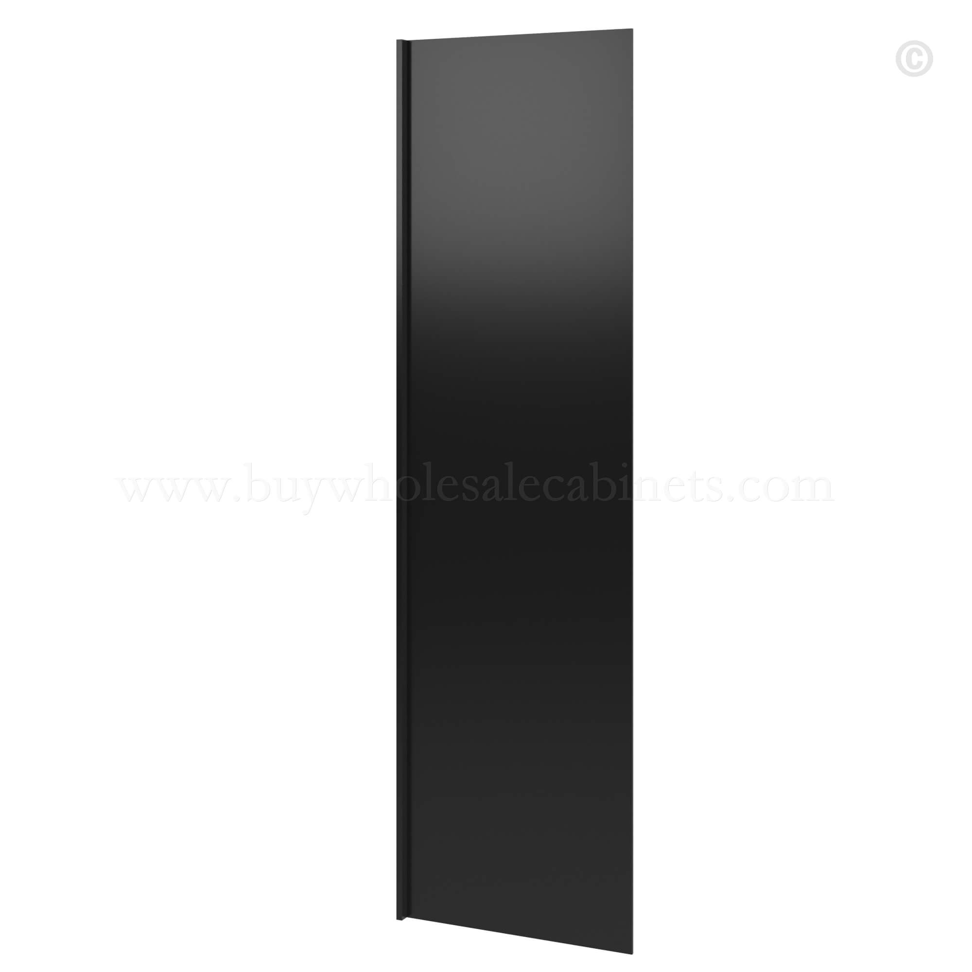 Black Shaker Refrigerator Return Panel, rta cabinets, wholesale cabinets