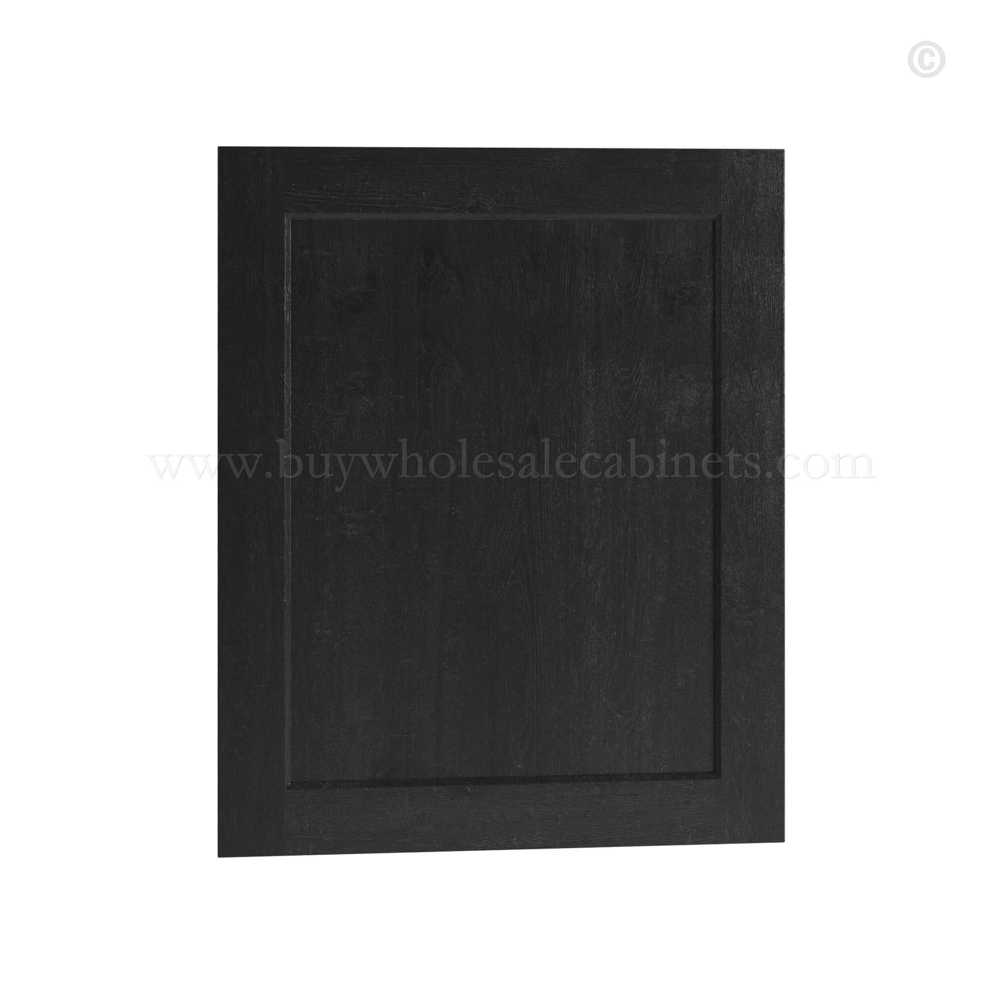Charcoal Black Shaker Base False Door, rta cabinets, wholesale cabinets