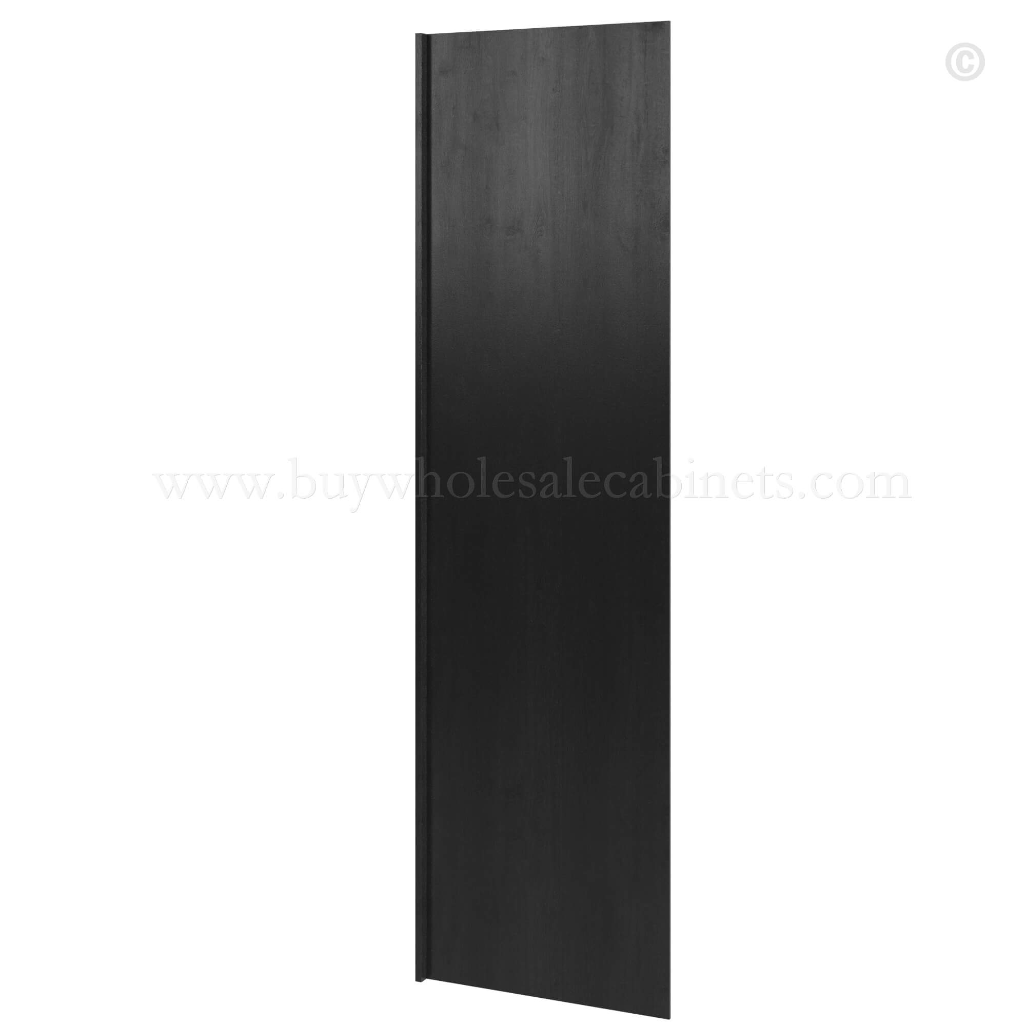Charcoal Black Shaker Refrigerator Return Panel, rta cabinets, wholesale cabinets
