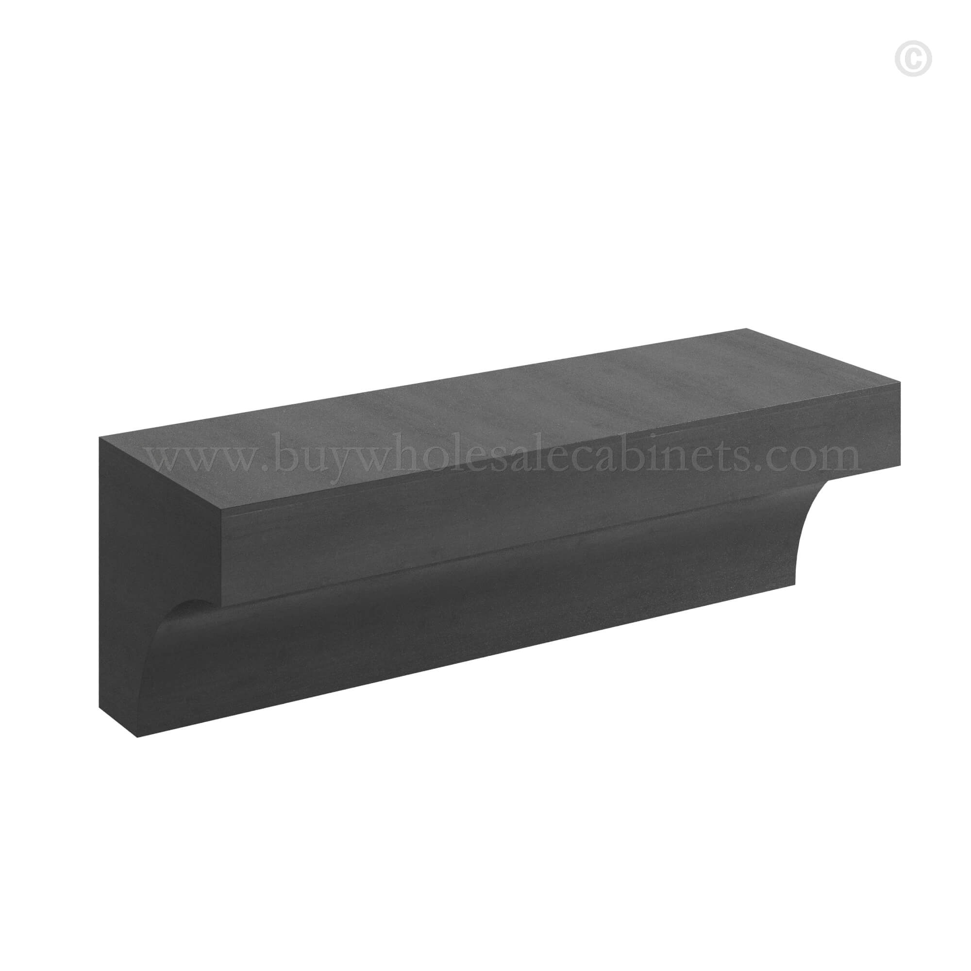 charcoal black shaker cove molding, rta cabinets, wholesale cabinets