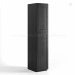 Charcoal Black Shaker Tall Pantry Cabinet 2 Doors, rta cabinets, wholesale cabinets