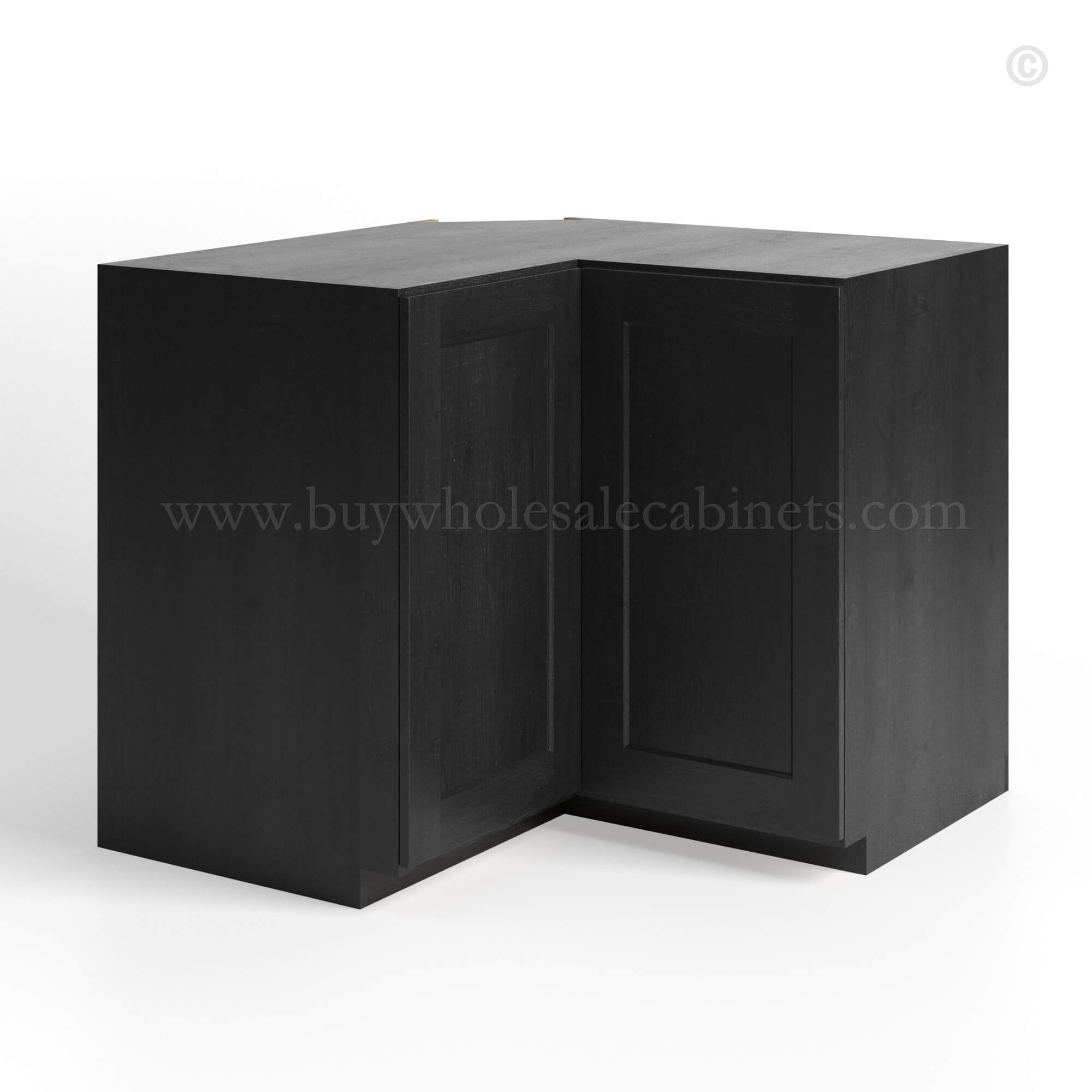 Charcoal Black Shaker Wall Easy Reach Cabinet, rta cabinets, wholesale cabinets
