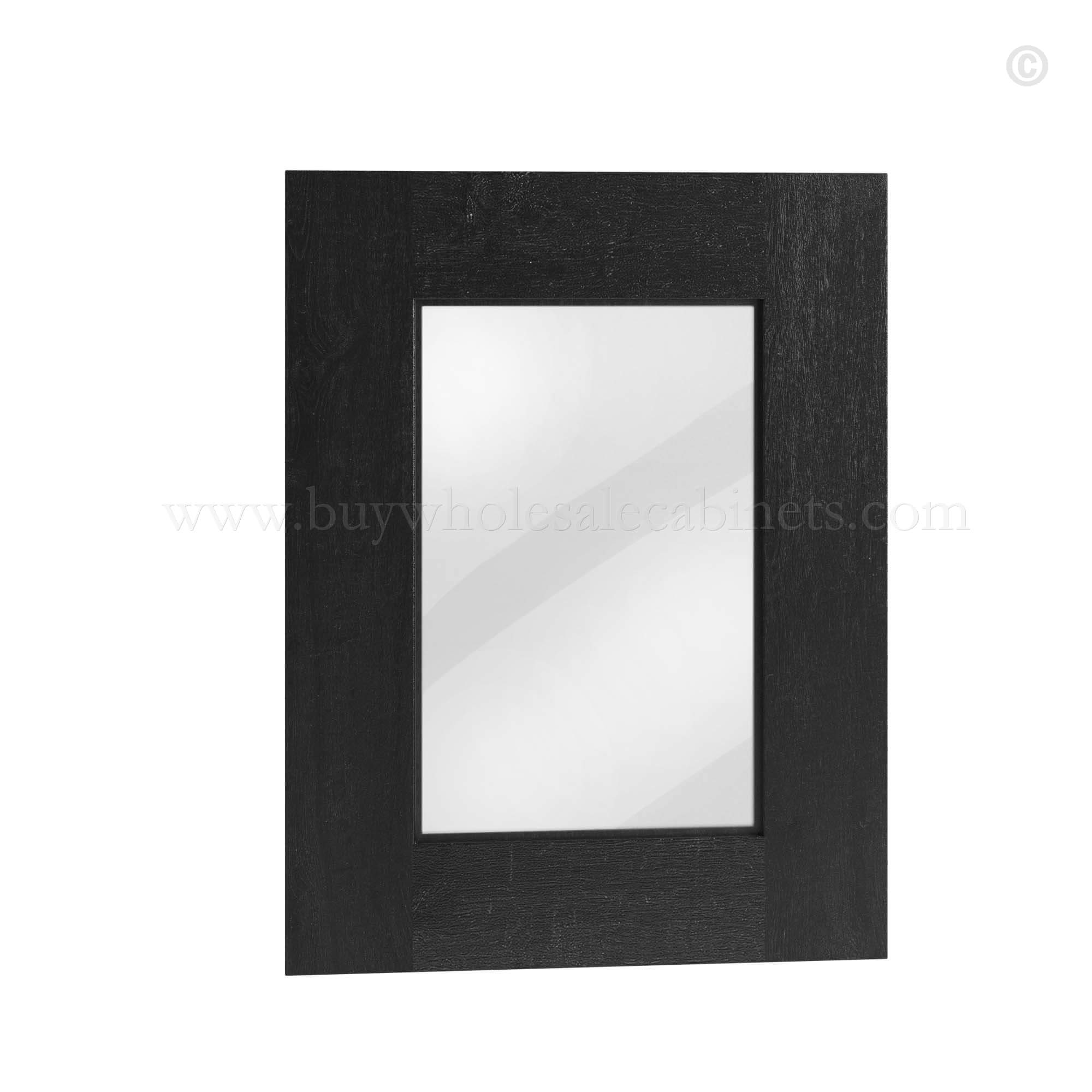 Charcoal Black Shaker Mirrors, rta cabinets, wholesale cabinets