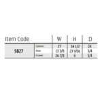 item code SB27, rta cabinets, wholesale cabinets
