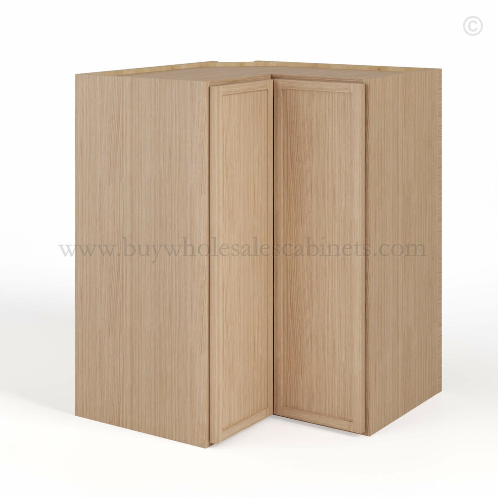 Slim Oak Shaker Easy Reach Wall Cabinet