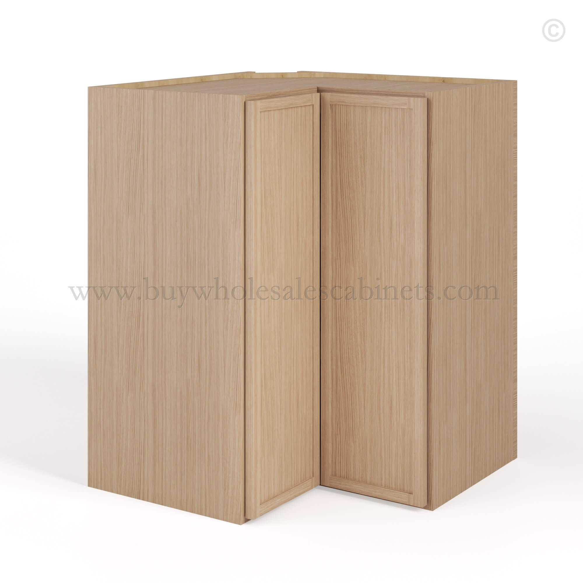 Slim Oak Shaker Easy Reach Wall Cabinet, rta cabinets, wholesale cabinets