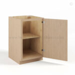 Slim Oak Shaker Base Cabinet Single Door Full Height, rta cabinets, wholesale cabinets