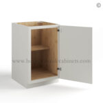 Dove White Slim Shaker Base Cabinet Single Door Full Height - Image 2