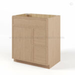 Slim Oak Shaker Vanity Combo with Drawers, rta cabinets, wholesale cabinets