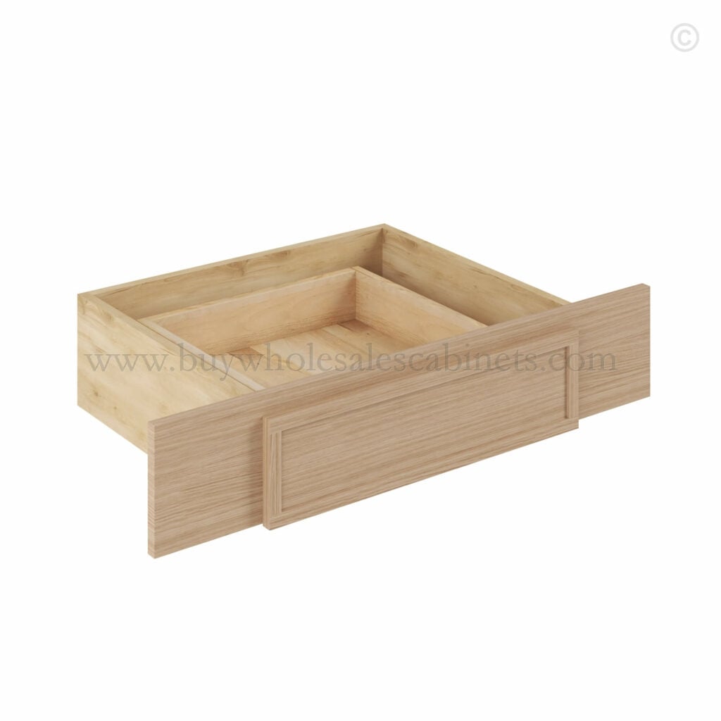 Slim Oak Shaker Knee Drawer