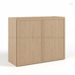 Slim Oak Shaker Double Door Wall Microwave Bridge Cabinet, rta cabinets, wholesale cabinets